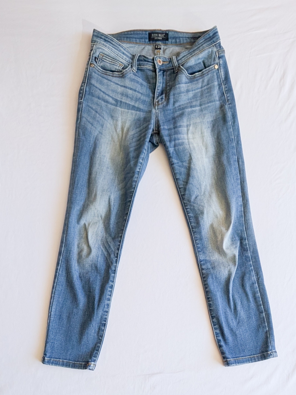 Judy Blue Relaxed Fit Blue Denim Jeans Stretch Casual JB82103MD Women’s Size 27